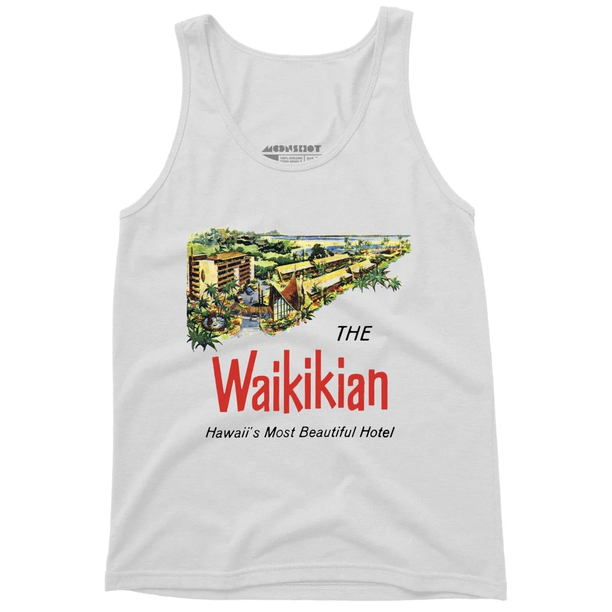 The Waikikian - Waikiki, HI - Vintage Hotel - Unisex Tank Top