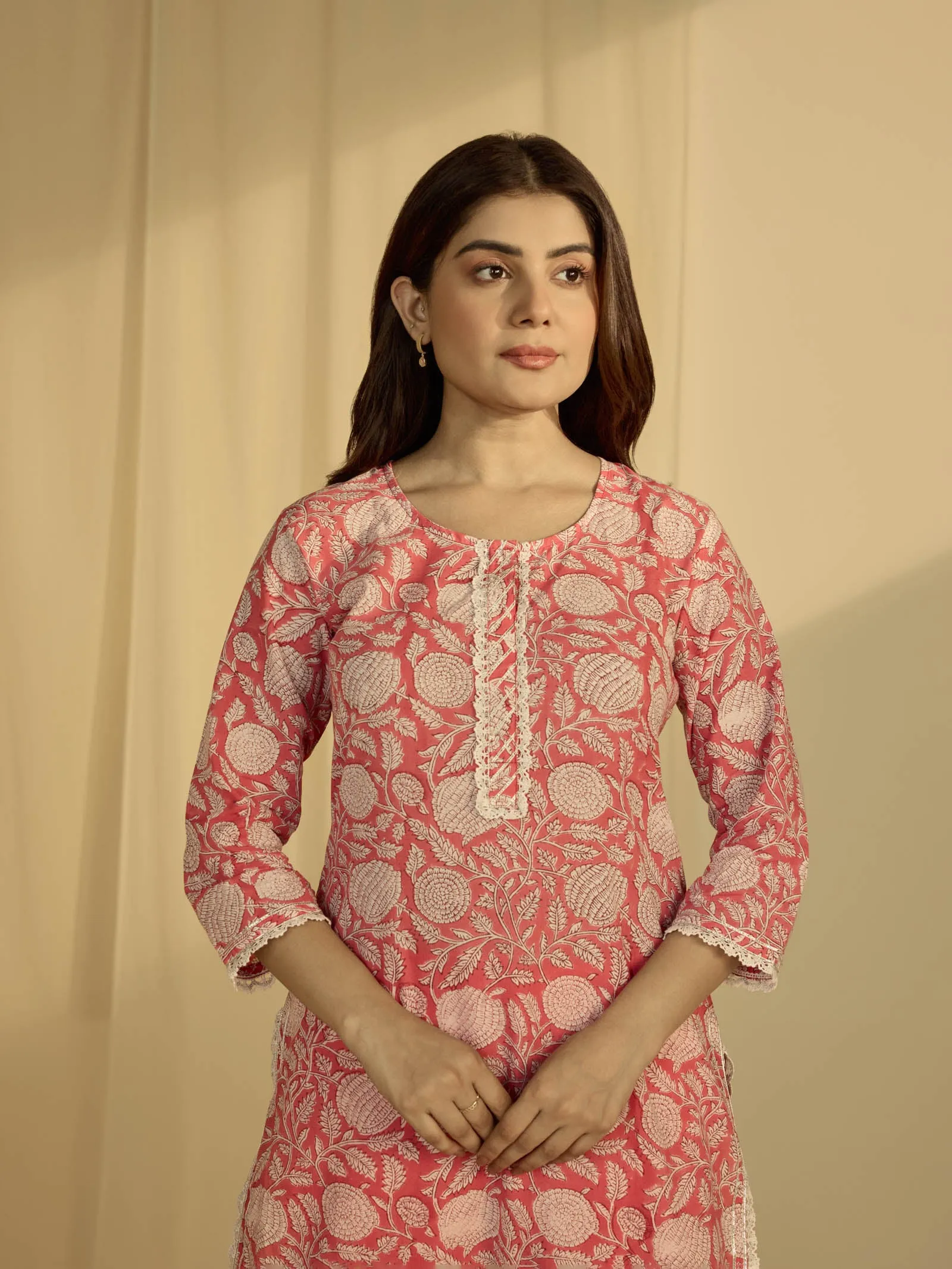 Too Pink Cotton Kurta