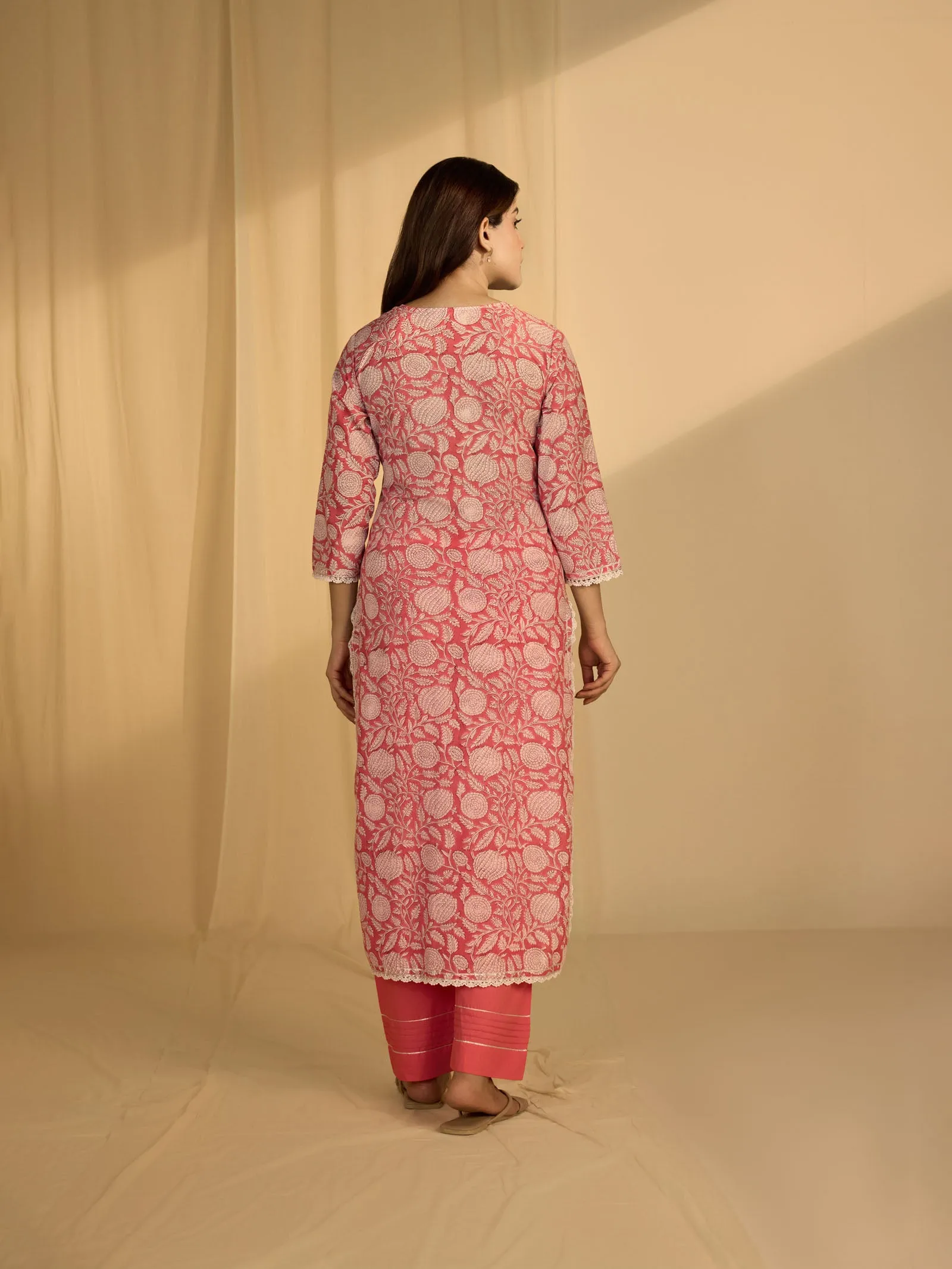 Too Pink Cotton Kurta