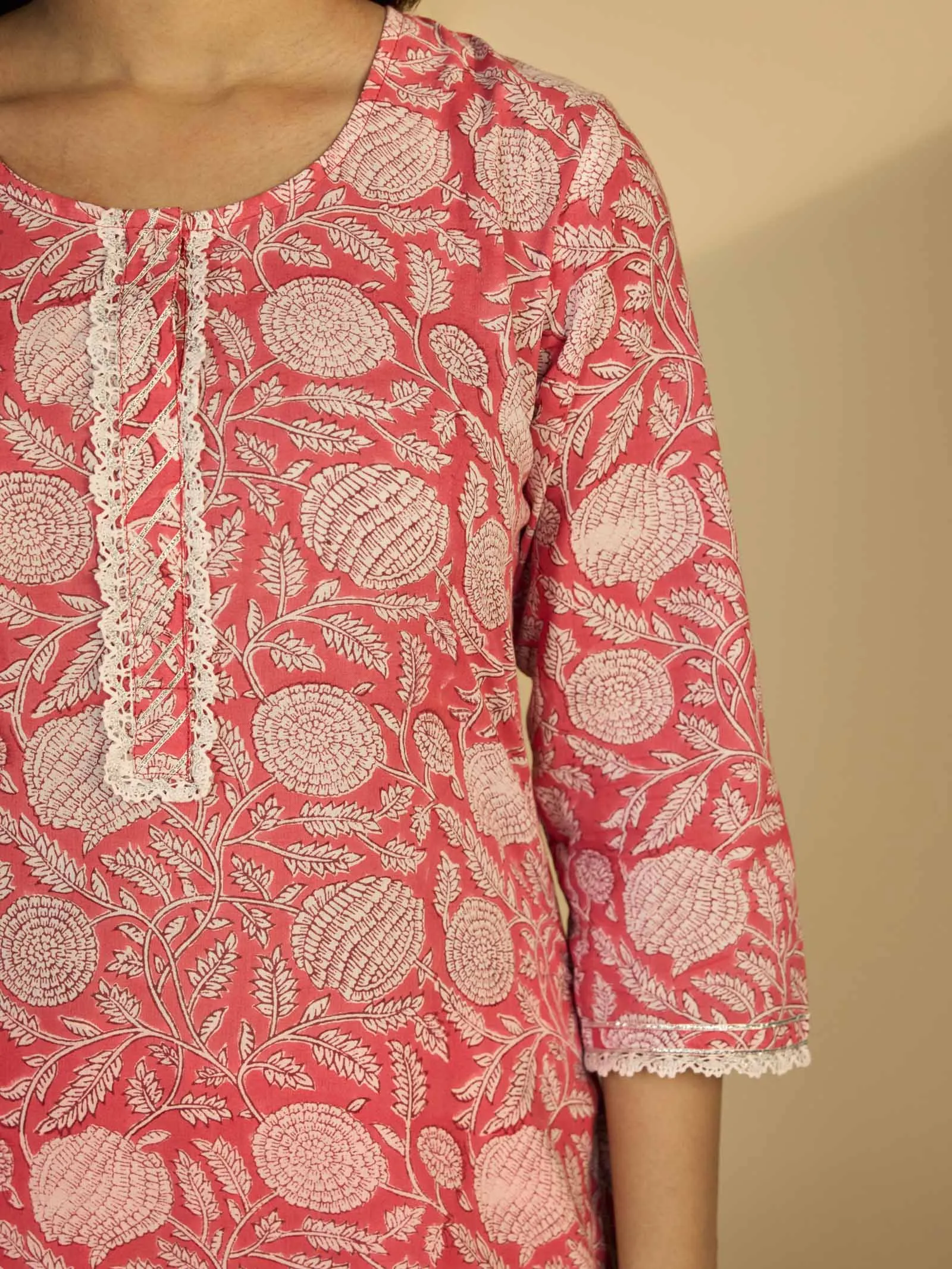 Too Pink Cotton Kurta