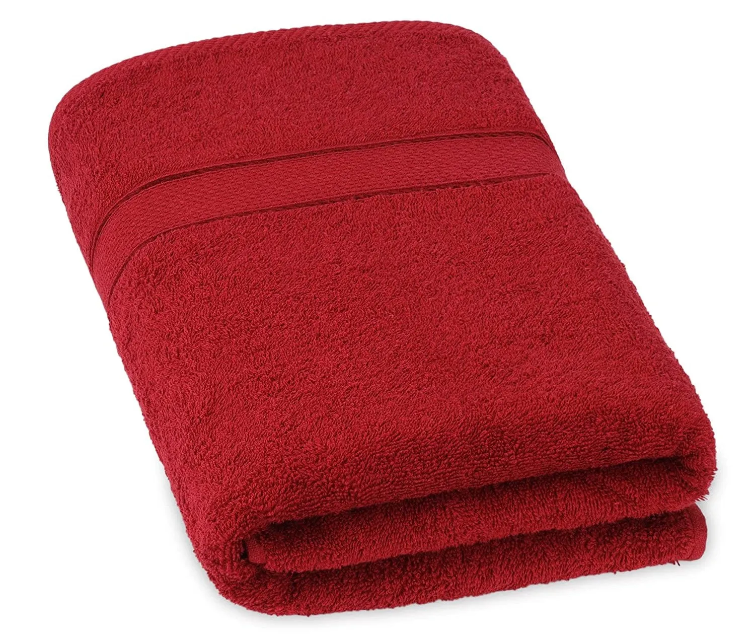 Toro Blu Large Size Face Towel 500 GSM for Men & Women,140x70cm (RED)