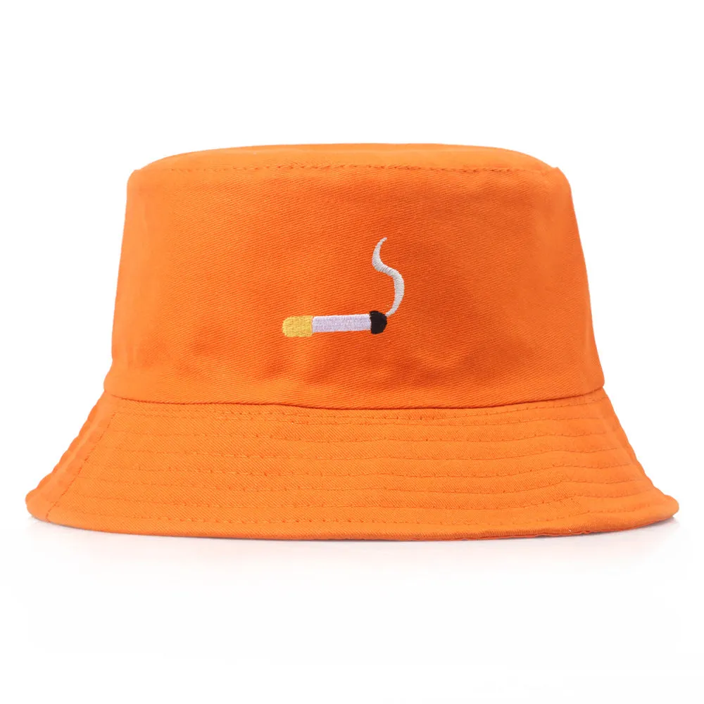 Unisex Embroidery Alien Foldable Bucket Hat Summer Beach Sun Hat Streetwear Fisherman Hat Outdoor Bucket Cap Men Women Hat