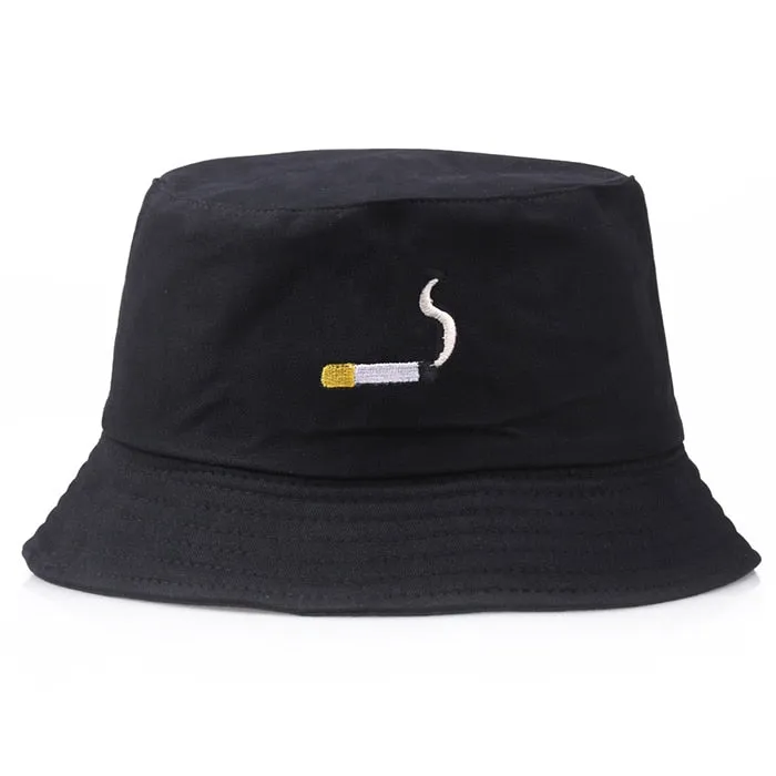 Unisex Embroidery Alien Foldable Bucket Hat Summer Beach Sun Hat Streetwear Fisherman Hat Outdoor Bucket Cap Men Women Hat