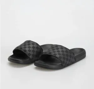 Vans La Costa Slide On- Checkerboard Black