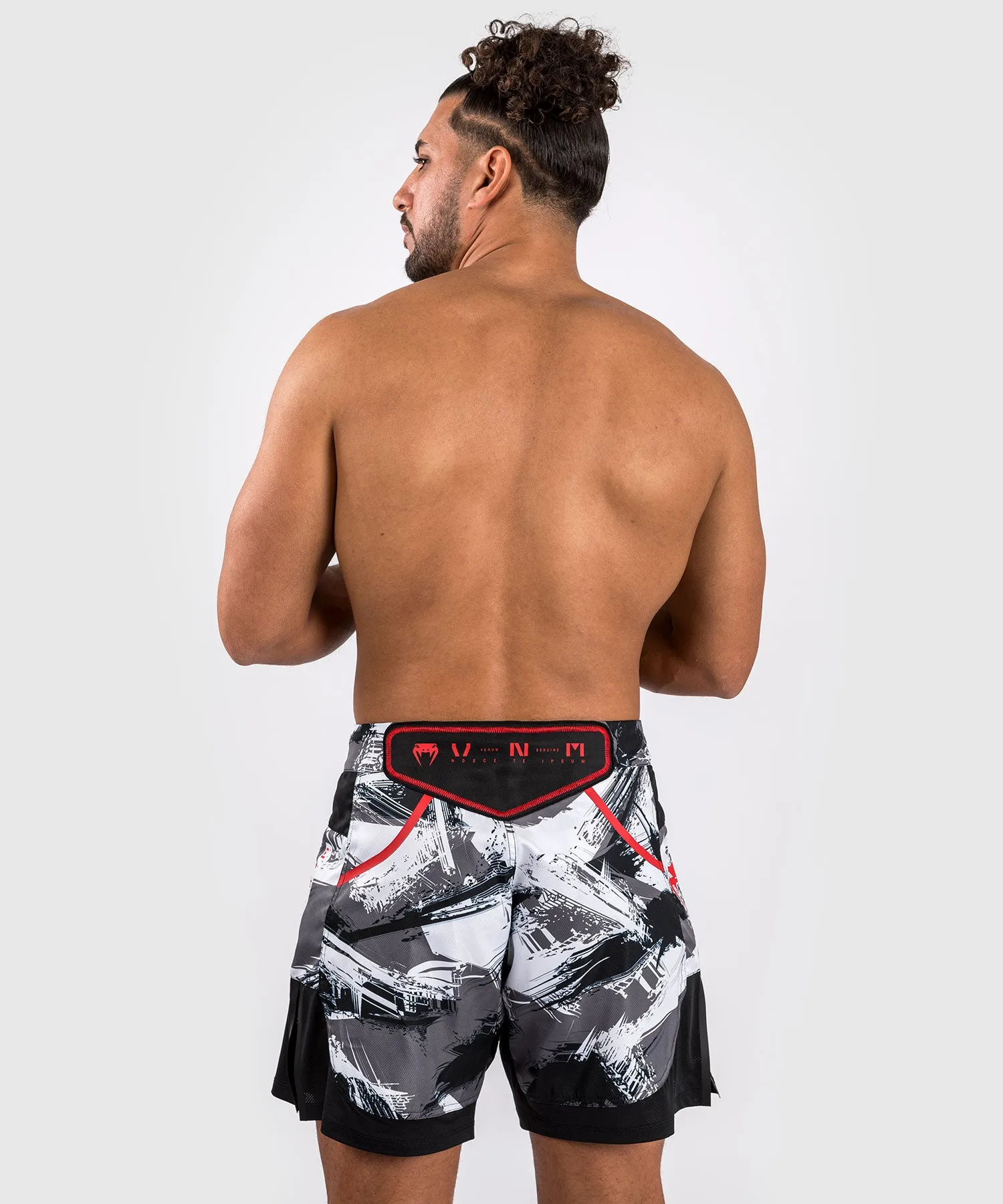 Venum Electron 3.0 Fight Shorts - Grey/Red