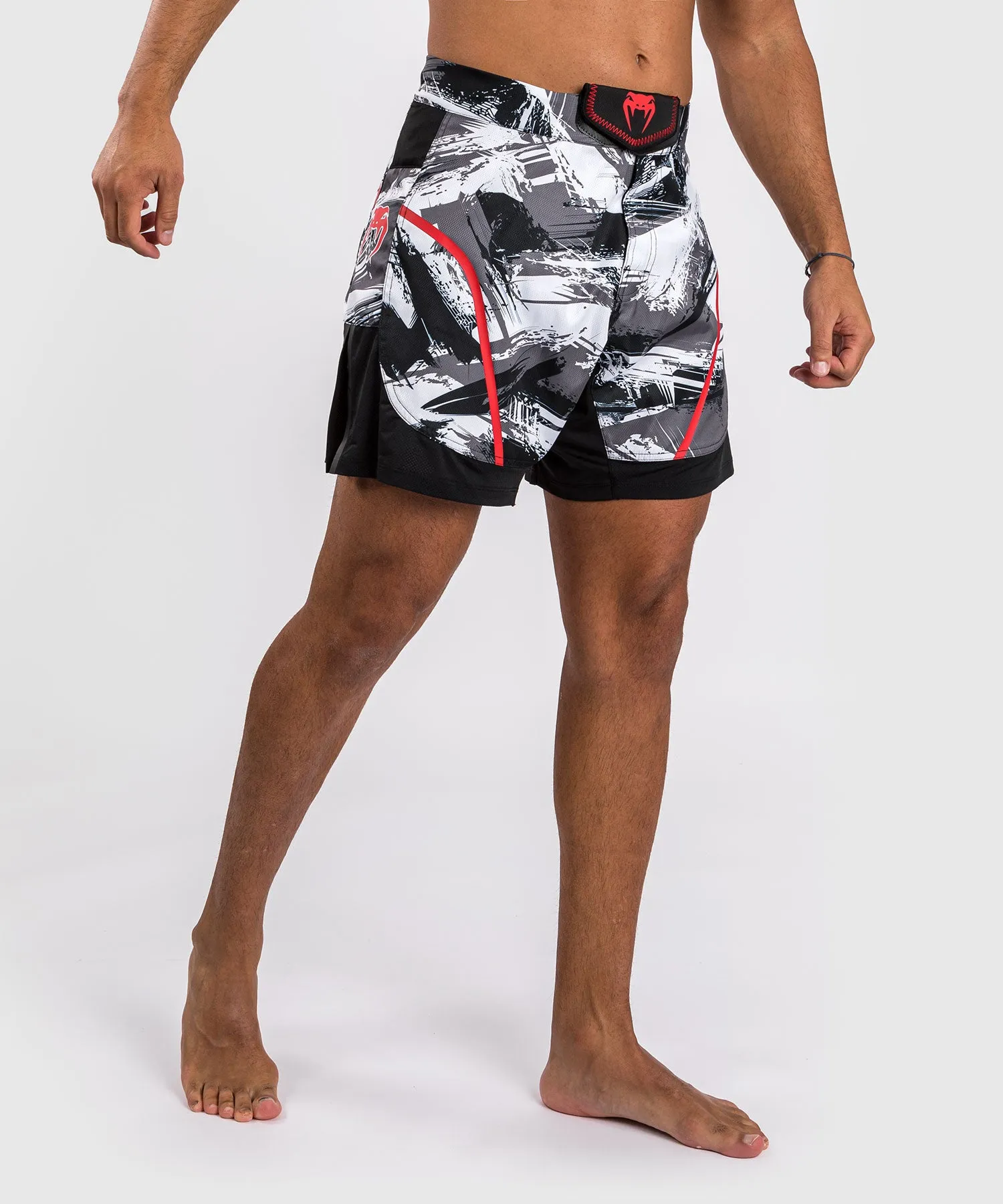 Venum Electron 3.0 Fight Shorts - Grey/Red