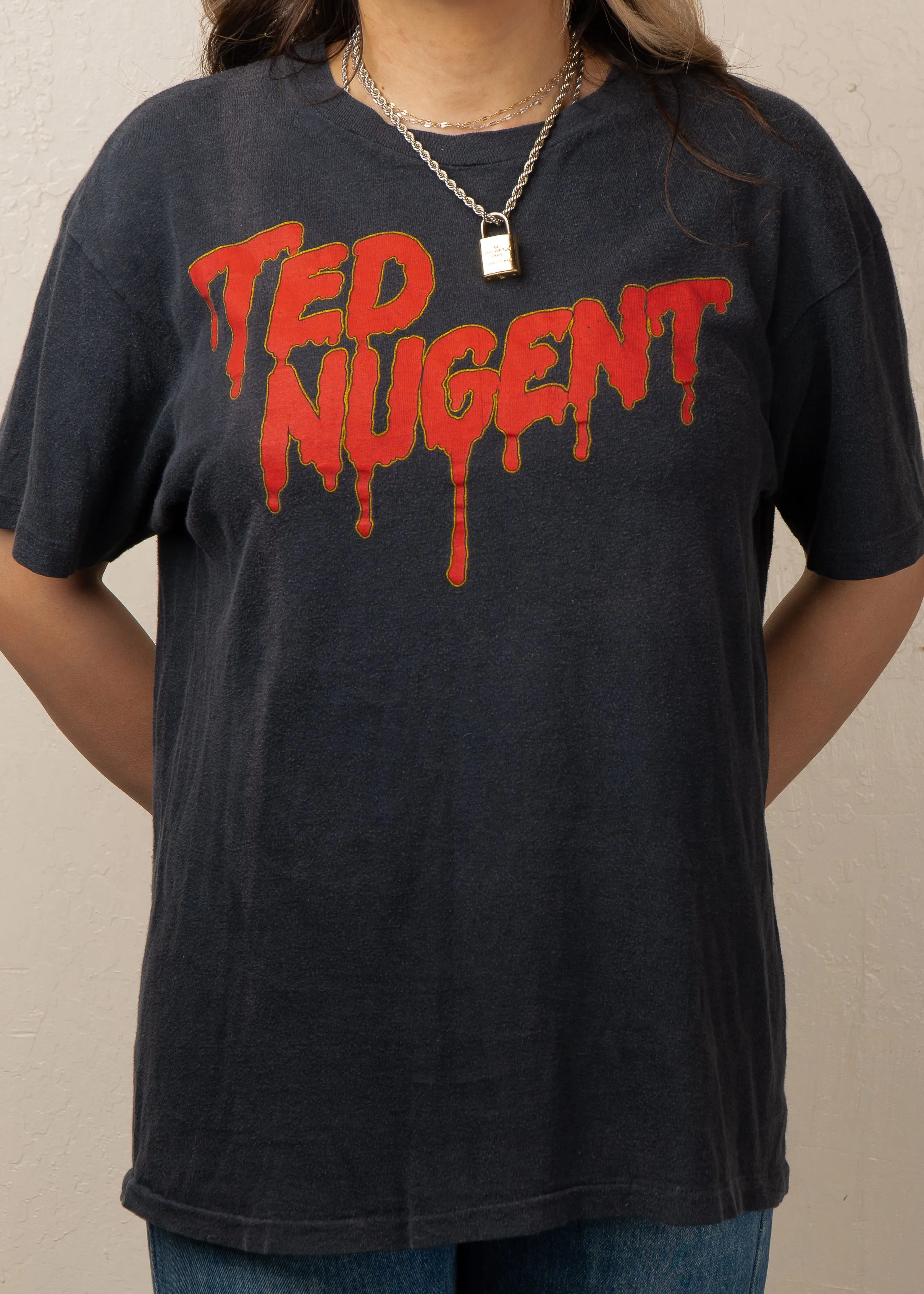 Vintage Rare Ted Nugent 1984 Tour Band Tee