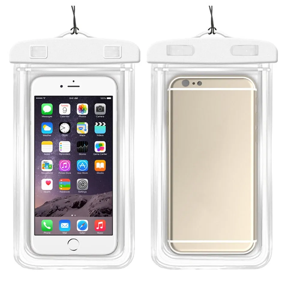 Waterproof Mobile Phone Case For iPhone 13 12 11 Xs Max Samsung S20 Clear PVC Sealed Underwater Cell Smart Phone Dry Pouch Cover