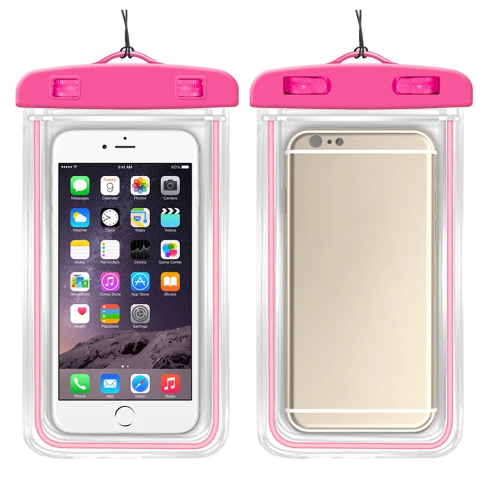 Waterproof Mobile Phone Case For iPhone 13 12 11 Xs Max Samsung S20 Clear PVC Sealed Underwater Cell Smart Phone Dry Pouch Cover