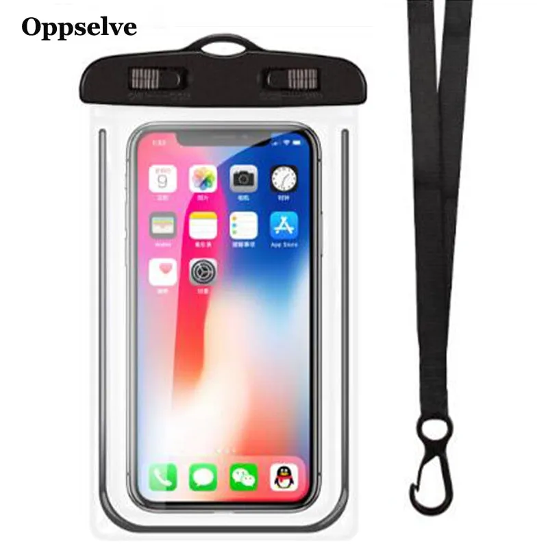 Waterproof Mobile Phone Case For iPhone 13 12 11 Xs Max Samsung S20 Clear PVC Sealed Underwater Cell Smart Phone Dry Pouch Cover