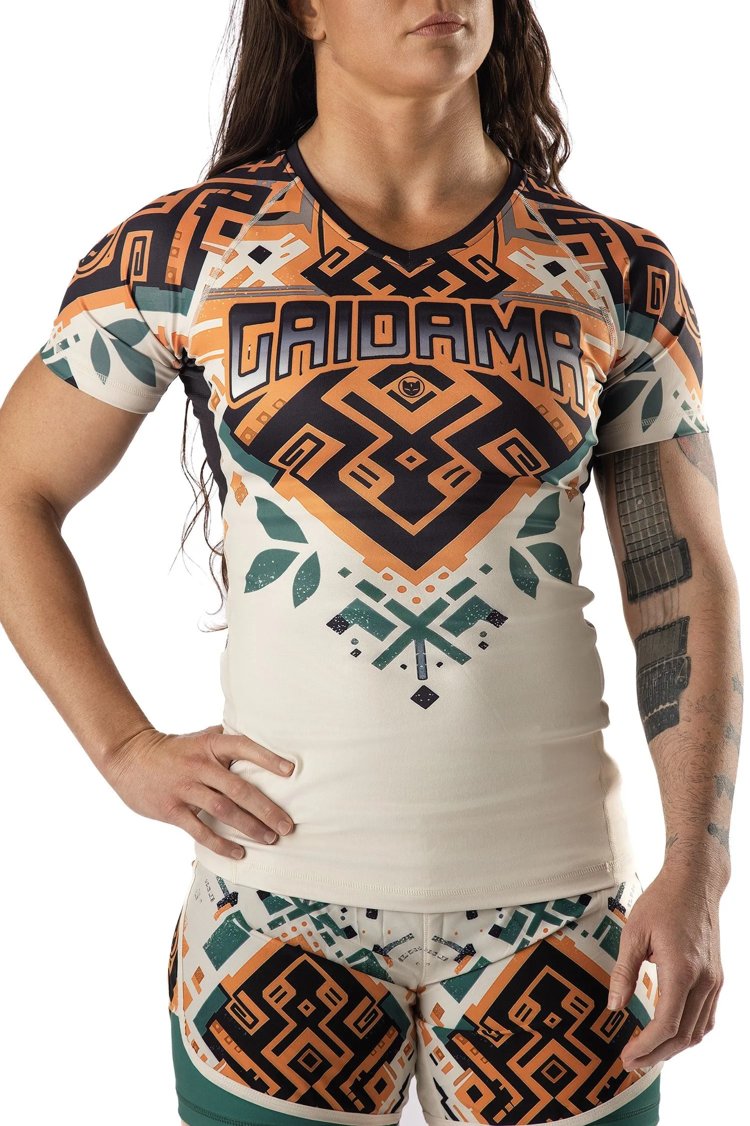 Women's Desert Relic Jiu Jitsu Art Wear Rashguard - Short Sleeve