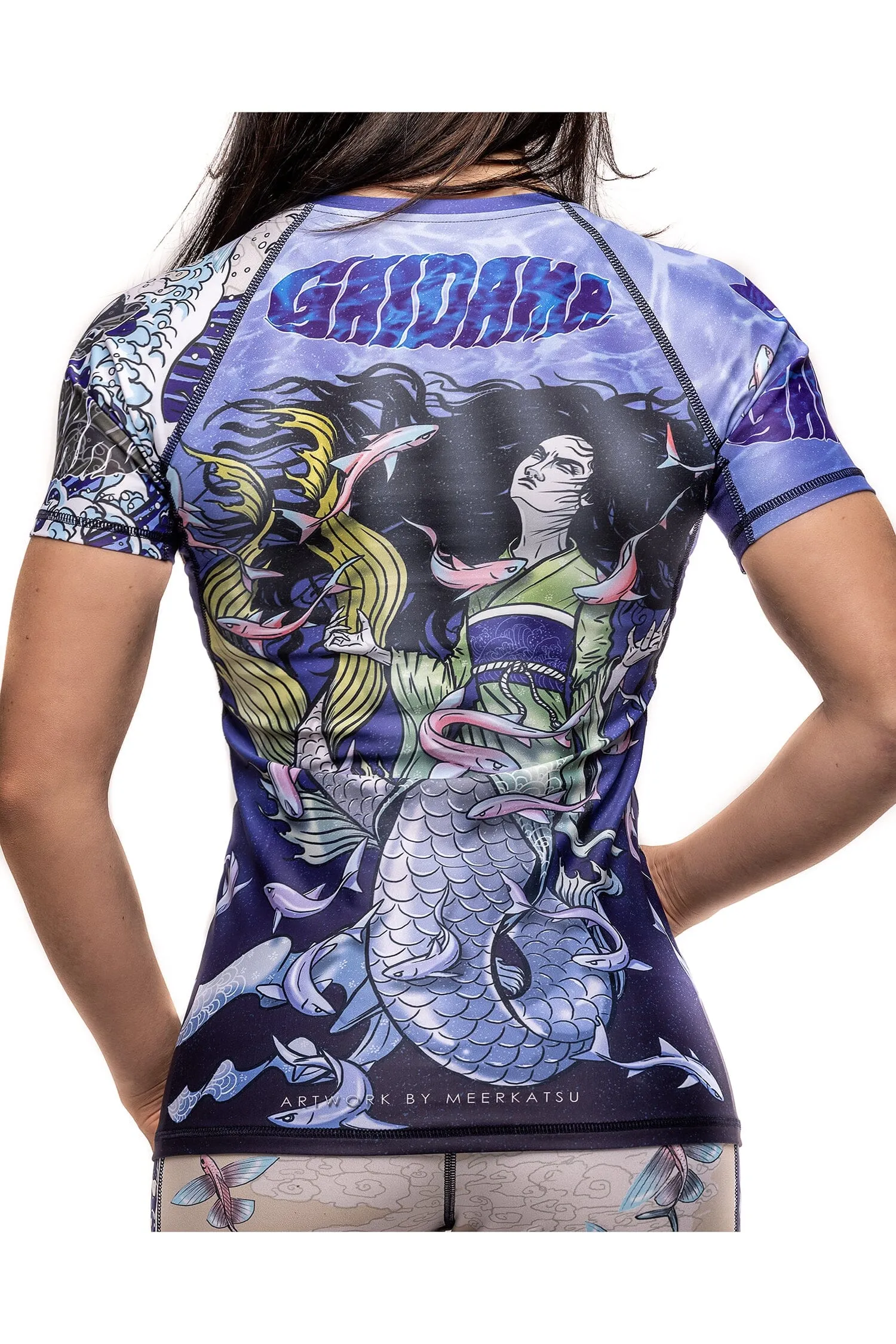 Women's Yao Bikuni Jiu Jitsu Art Wear Rashguard - Short Sleeve