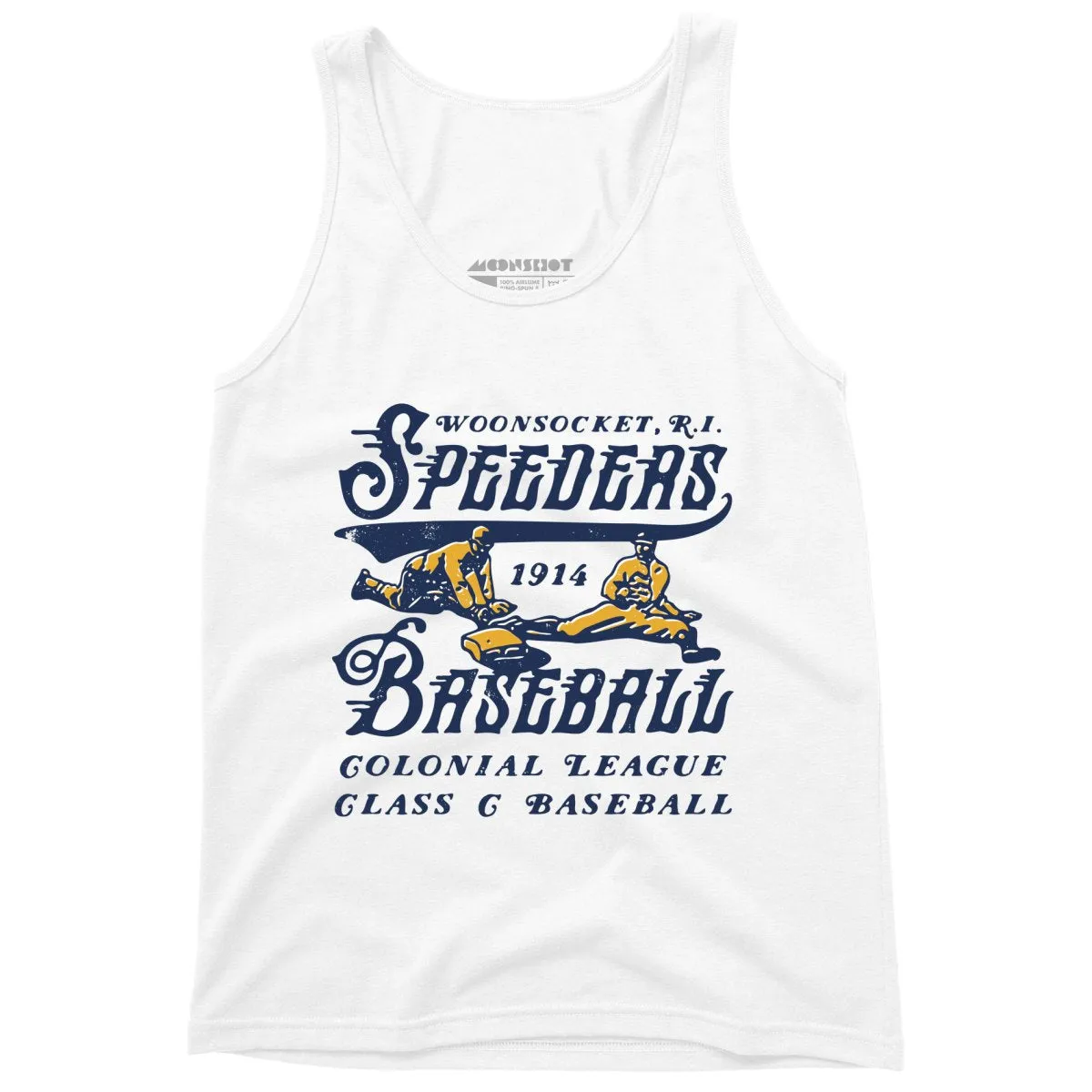 Woonsocket Speeders - Rhode Island - Vintage Defunct Baseball Teams - Unisex Tank Top