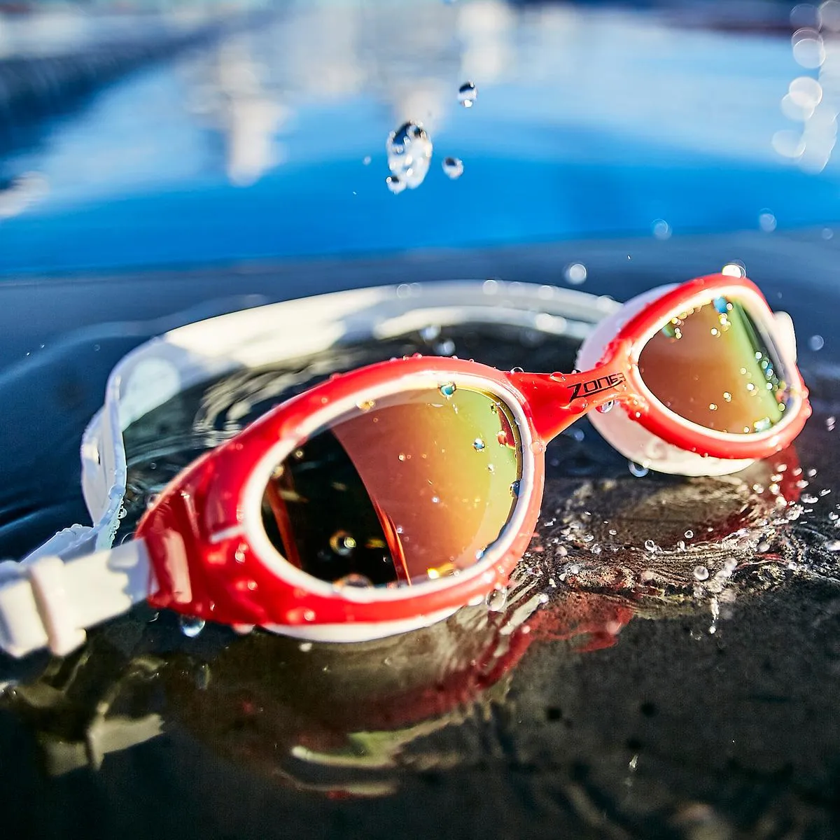 Zone3 Attack Polarised Mirrored Lens Swimming Goggles